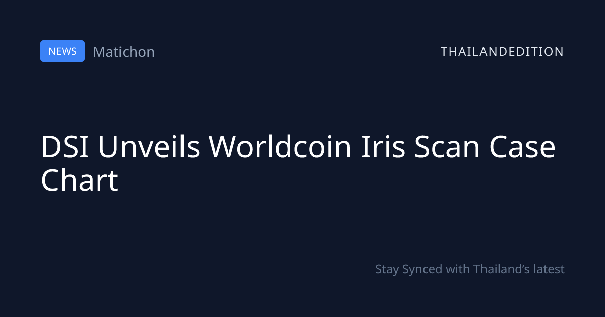 DSI Unveils Worldcoin Iris Scan Case Chart | thailandedition