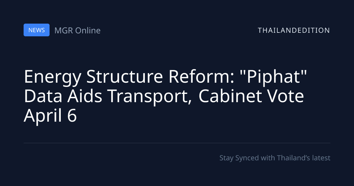 Energy Structure Reform: 