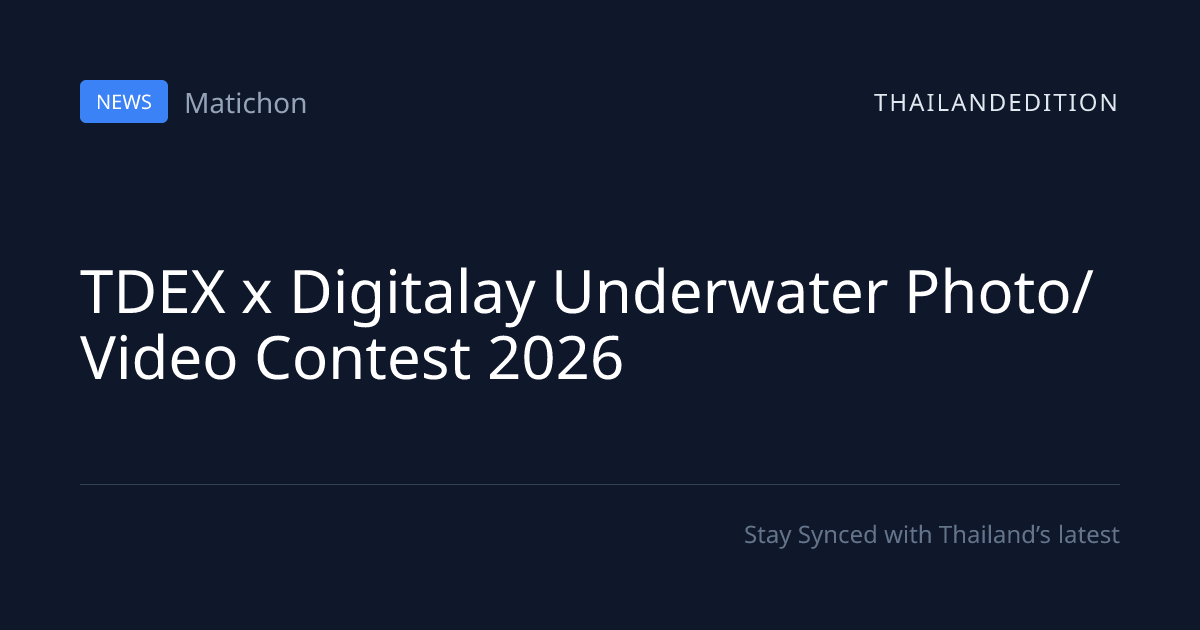 TDEX x Digitalay Underwater Photo/Video Contest | thailandedition